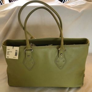 COLE HAAN LEATHER SHOULDER HANDBAG